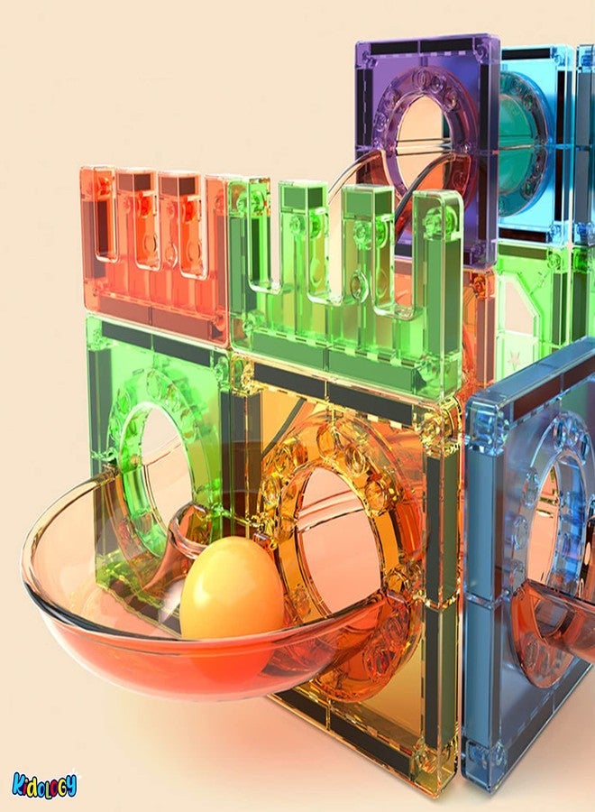 Kidology STEM Educational Magic Magnetic Building Tiles Construction DIY Toys, Creative Magic Magnetic Block Play Set for Aged 3+ Kids Best Gifts for School Kids (45 Pcs) - Image 2